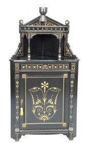 AESTHETIC EBONIZED CORNER CABI