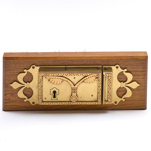 AESTHETIC MOVEMENT BRASS LOCK