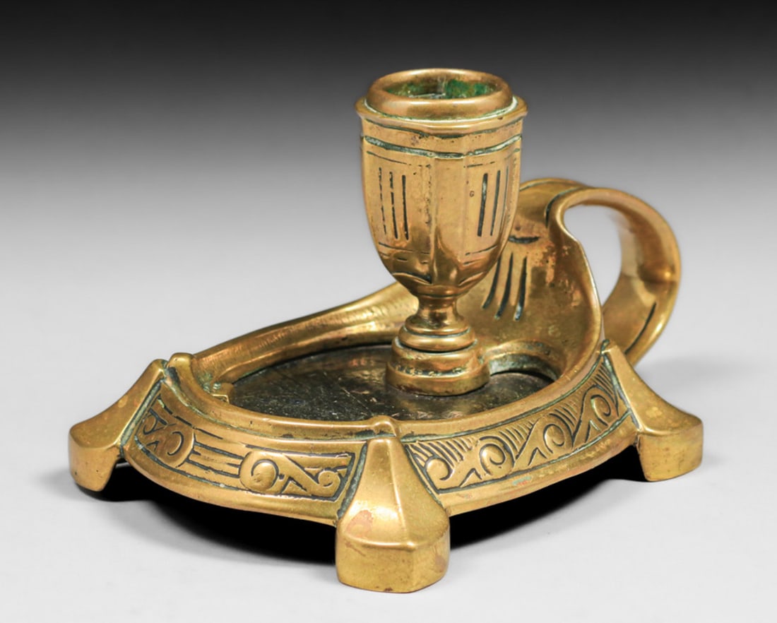 AESTHETIC MOVEMENT BRASS & MARBLE