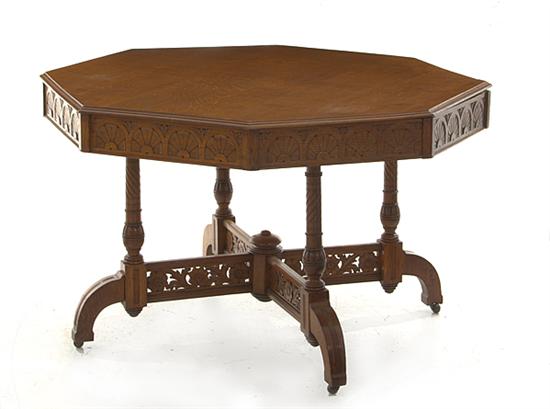 Aesthetic Movement carved oak