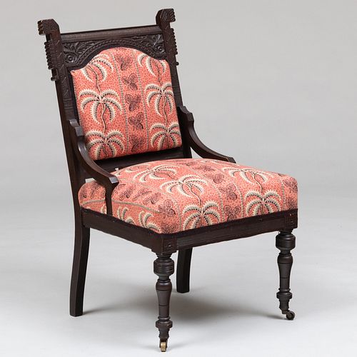 AESTHETIC MOVEMENT CARVED OAK