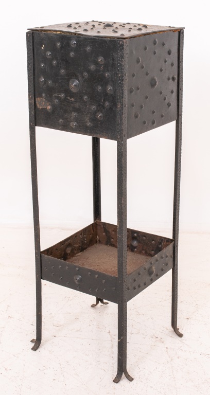 AESTHETIC MOVEMENT METAL SIDE TABLE