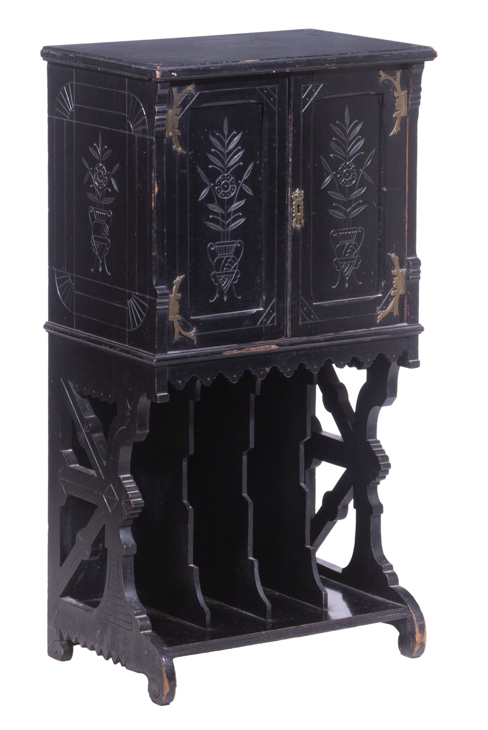 AESTHETIC MOVEMENT MUSIC CABINET