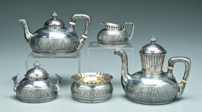 Aesthetic movement tea service,