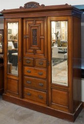 AESTHETIC MOVEMENT WALNUT MIRR