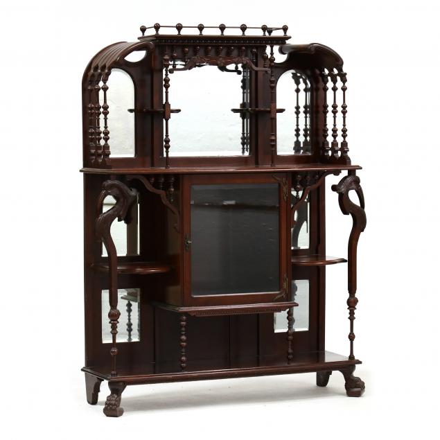 AESTHETIC PERIOD CARVED MAHOGANY
