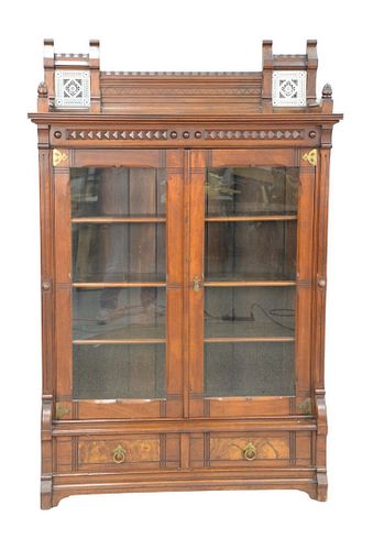 AESTHETIC WALNUT BOOKCASE HAVING