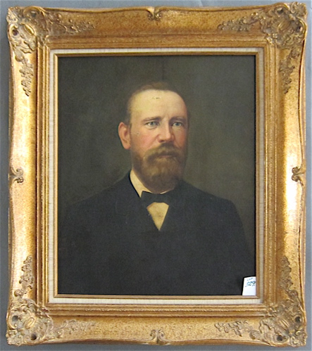 A.F. GRABER OIL ON PANEL portrait