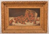 A.F. KING OIL ON CANVAS BASKET