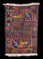 AFGHAN BALUCH HANDWOVEN COLORF