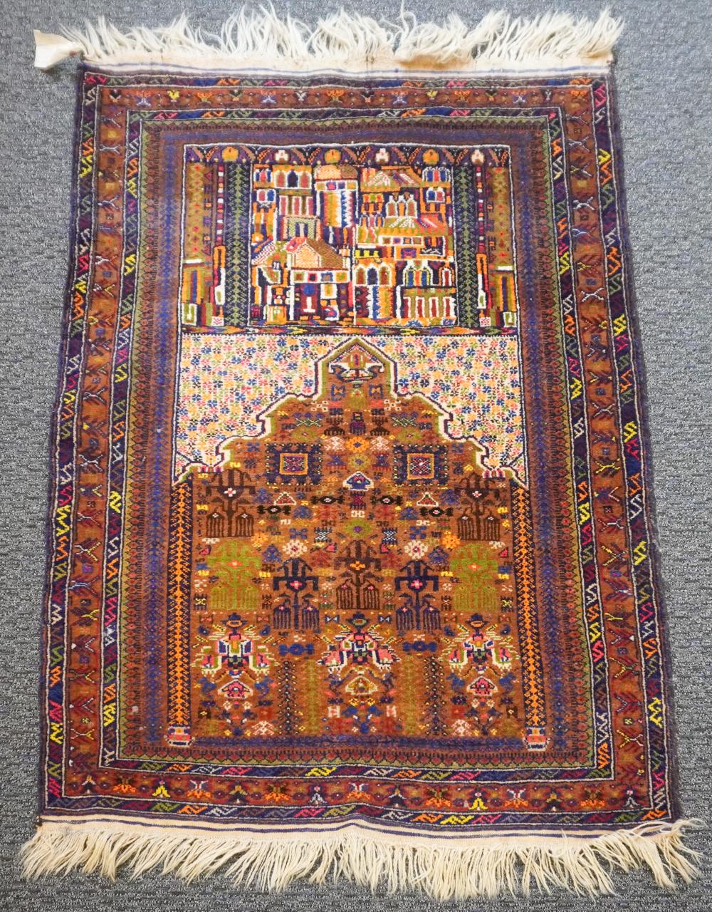 AFGHAN BALUCHISTAN PRAYER RUG 4FT