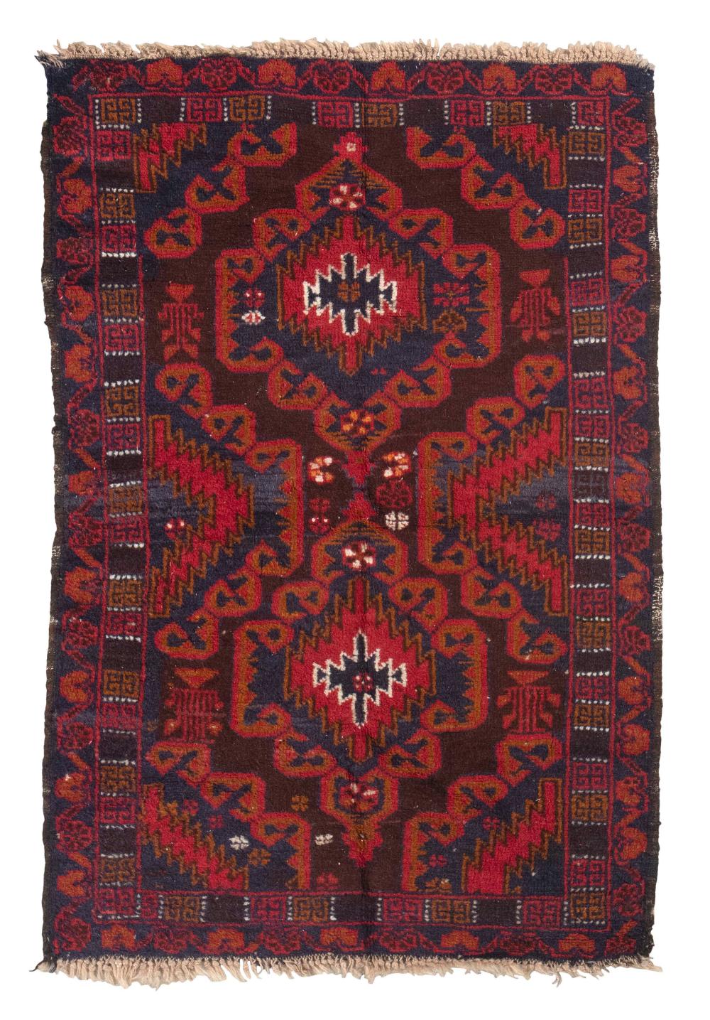 AFGHAN BELOUCH RUG: 2’9” X 4’3”