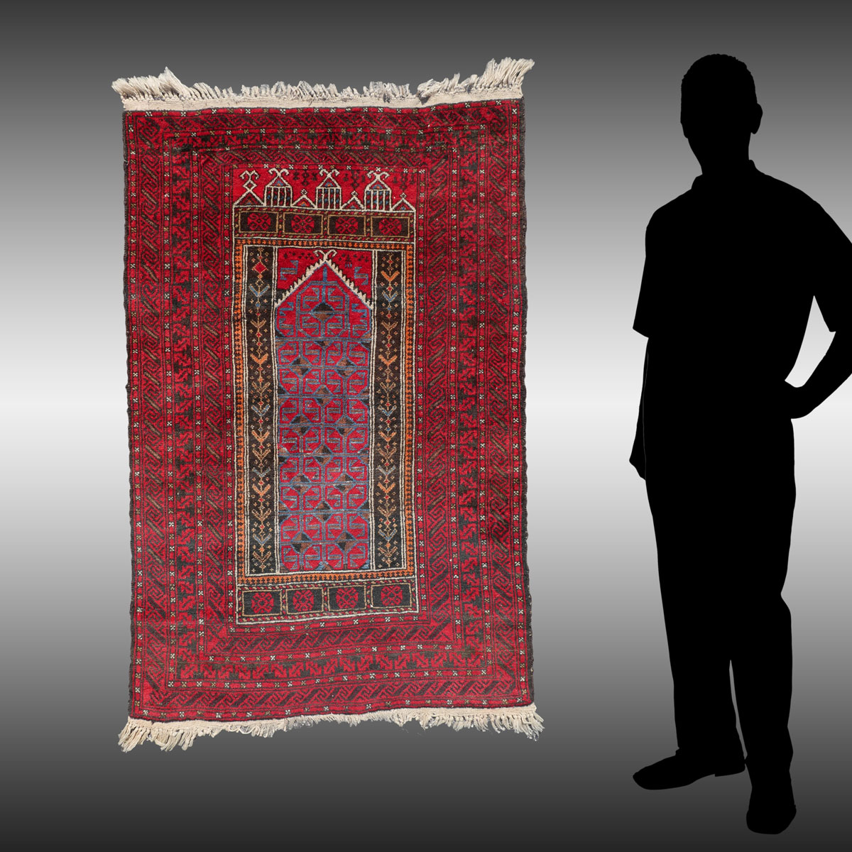 AFGHAN BELOUCHI HAND KNOTTED WOOL