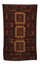 Afghan Beluchistan Carpet,  2'