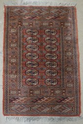 AFGHAN BOHKARA RUG, 4 FT 4 IN