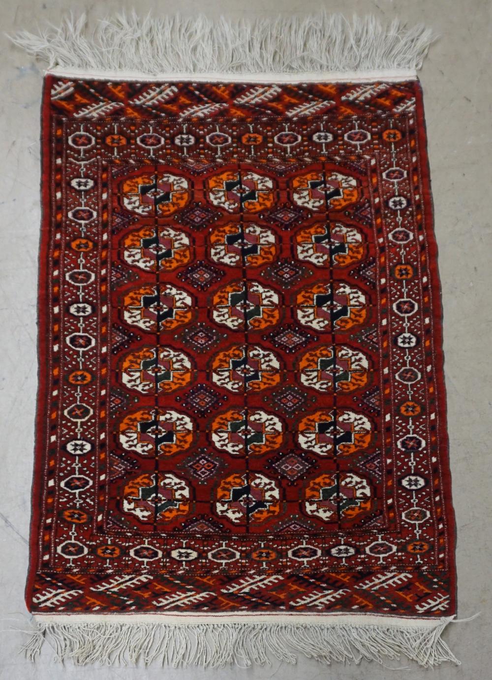 AFGHAN BOHKARA RUG, 4 FT 2 IN X 2