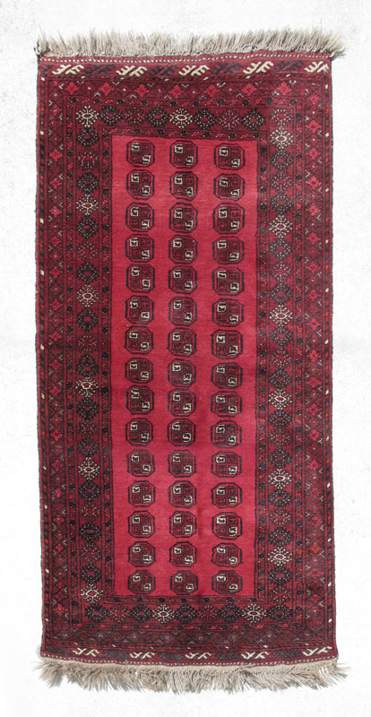 AFGHAN BOKARA HAND KNOTTED ORIENTAL