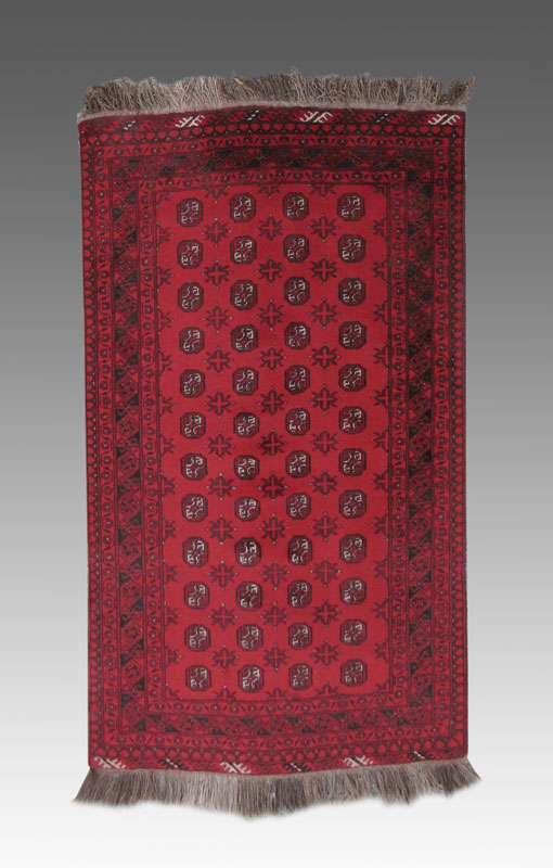 AFGHAN BOKARA HAND KNOTTED ORIENTAL