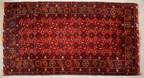 AFGHAN BOKARA RUG3'-6" x 6'-6"