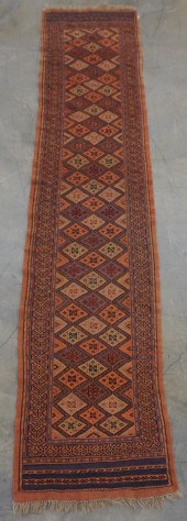 AFGHAN FLATSTITCH RUNNER, 12 F