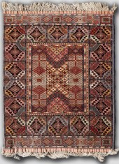 AFGHAN GUNEH HAND KNOTTED SILK