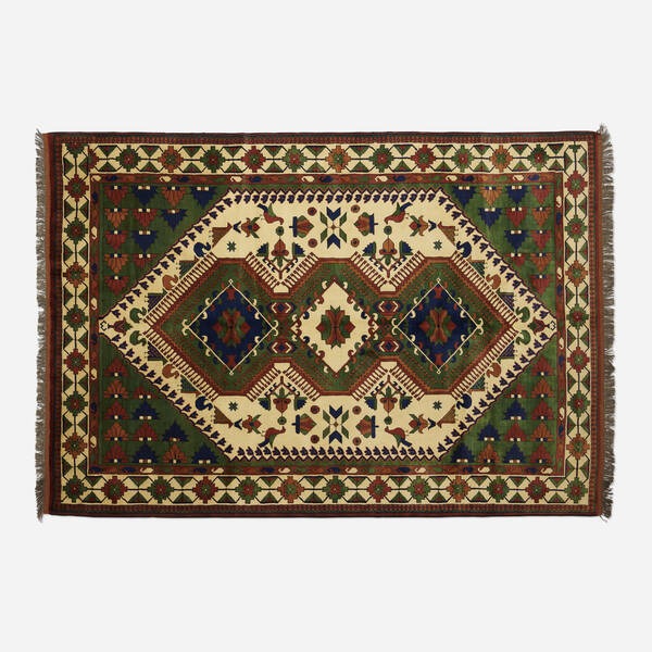 Afghan. Kazak low pile carpet. 21st