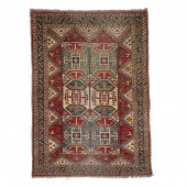 Afghan Kazak Rug, c.1980   6 f