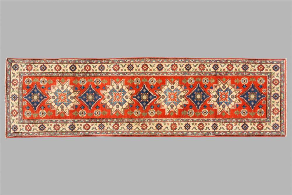 AFGHAN KAZAK WOOL RUNNERAFGHAN