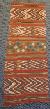 AFGHAN KILIM RUG, 8 FT 10 IN X