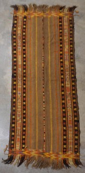 AFGHAN KILIM RUG, 9 FT 3 IN X