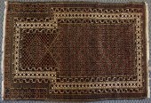 AFGHAN PRAYER RUG, 4 FT 5 IN X