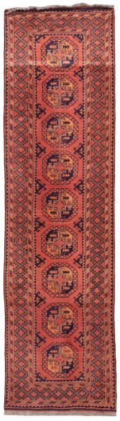AFGHAN RUG IN BOKHARA DESIGN: