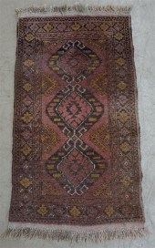 AFGHAN SCATTER RUG, 3 FT X 1 F