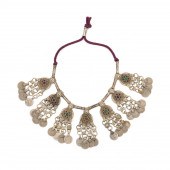 AFGHAN SILVERED METAL & GLASS