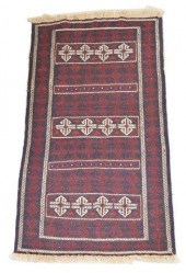 AFGHAN SOUMAK RUG, APPROX 7' X
