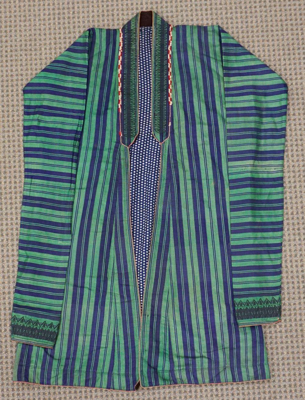 AFGHAN STRIPE SILK CAFTAN