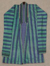 AFGHAN STRIPE SILK CAFTAN TUNI