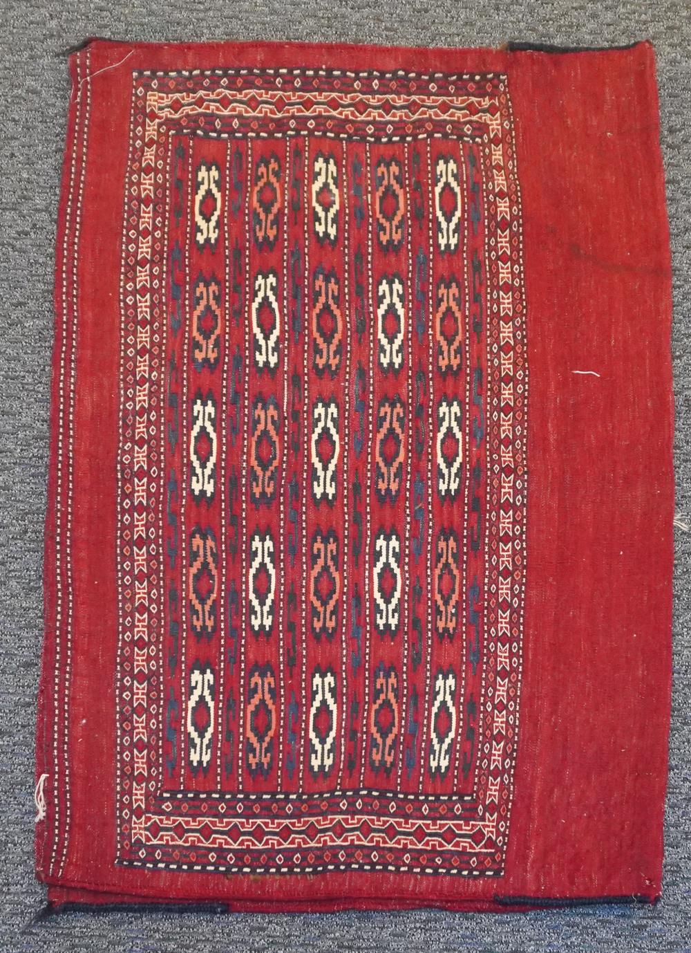 AFGHAN TURKOMAN BAG FACE, 2FT 6IN X