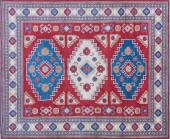 AFGHAN VEG DYE KAZAK WOOL RUGA