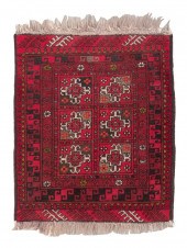 AFGHANI BOKHARA MAT: 1’10” X 2
