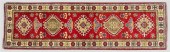AFGHANI FIVE MEDALLION WOOL RU