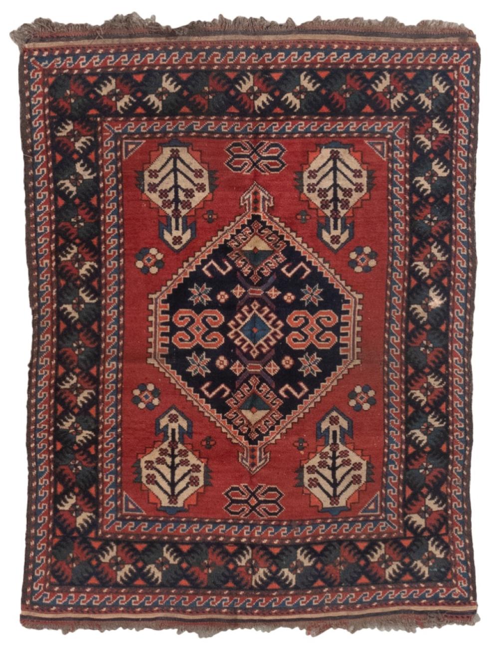 AFGHANI RUG IN KAZAK DESIGN: 3'4" X