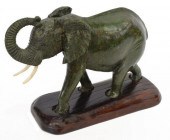 AFRICA VERDITE CARVED STONE EL