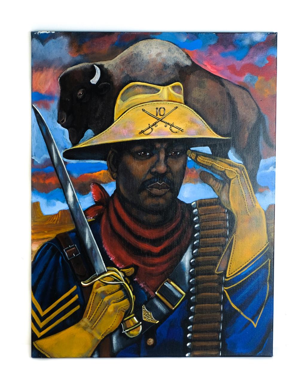 AFRICAN AMERICAN BUFFALO SOLDIER
