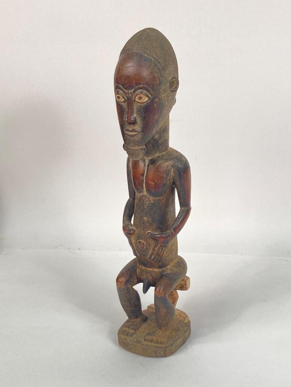 AFRICAN ART BAULE FETISH CARVED