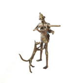 AFRICAN ASHANTI BRONZE FIGURE
