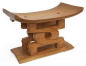 AFRICAN ASHANTI CARVED WOOD ST