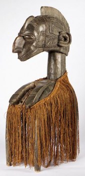 AFRICAN BAGA CARVED WOOD HEADD