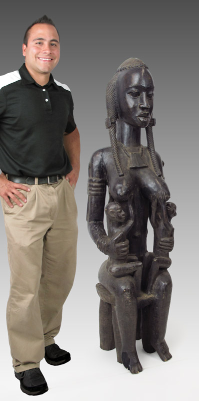 AFRICAN BAMANA MALI CARVED WOOD