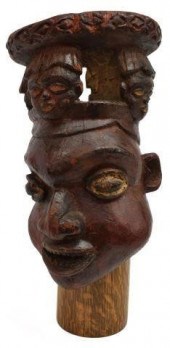 AFRICAN BAMUM KINGDOM WOOD CHI